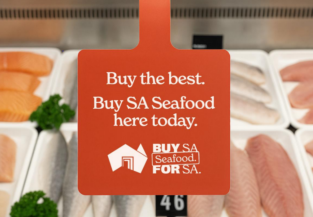 Buy SA Seafood. For SA. bundle of 5 shelf wobblers 90mm x 90mm, 85mm tail