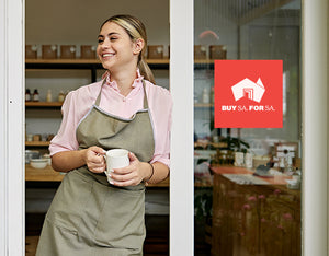 Buy SA. For SA. red window decal 200mm x 200mm size