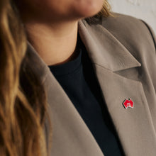 Load image into Gallery viewer, State Brand Red Lapel Pin - Butterfly Pin Backing