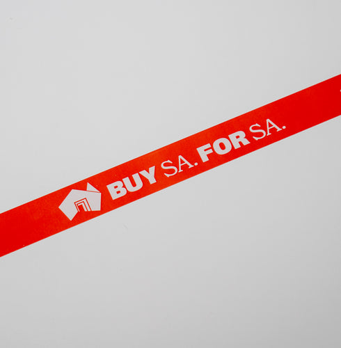 Buy SA. For SA. Roll of 50 laminated shelf strips 900mm x 30mm size